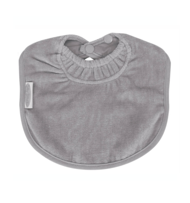 Babero Recién Nacido Gris