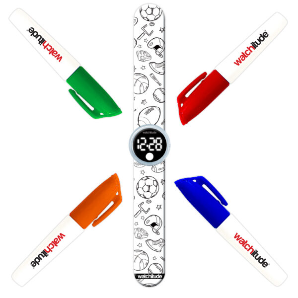RELOJ COLOREABLE DEPORTES