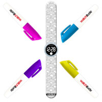 RELOJ COLOREABLE ARCOÍRIS