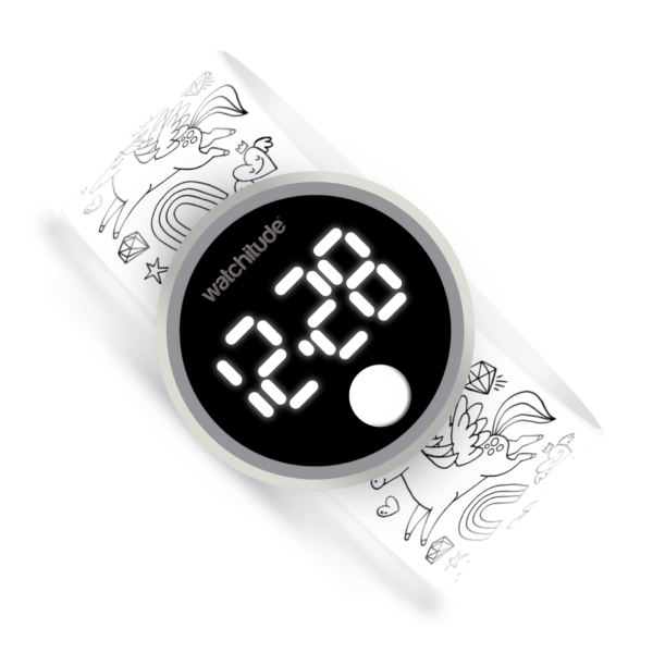 RELOJ COLOREABLE UNICORNIOS - Imagen 2