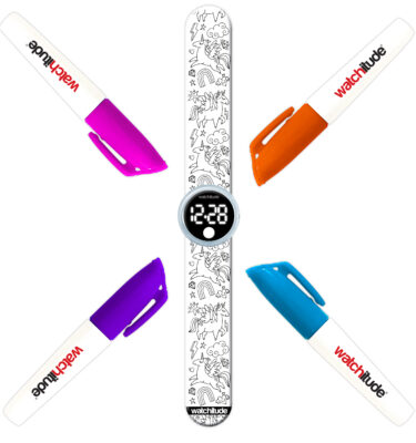 RELOJ COLOREABLE UNICORNIOS