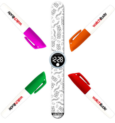RELOJ COLOREABLE GOMINOLAS