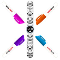 RELOJ COLOREABLE MARIPOSAS