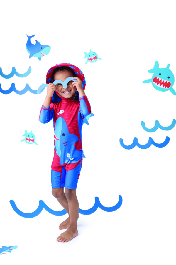 Bañador Suit Bebé Tiburón Azul - Imagen 2