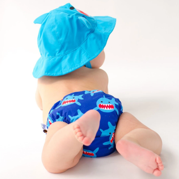 Set Bañador Pañal y Gorro Tiburón - Imagen 4
