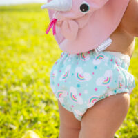 Set Bañador Pañal y Gorro Unicornio - Imagen 5