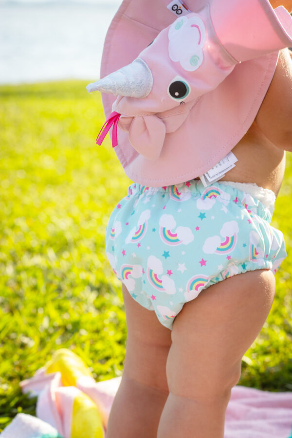 Set Bañador Pañal y Gorro Unicornio - Imagen 5