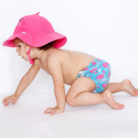 Set Bañador Pañal y Gorro Flamenco - Imagen 3
