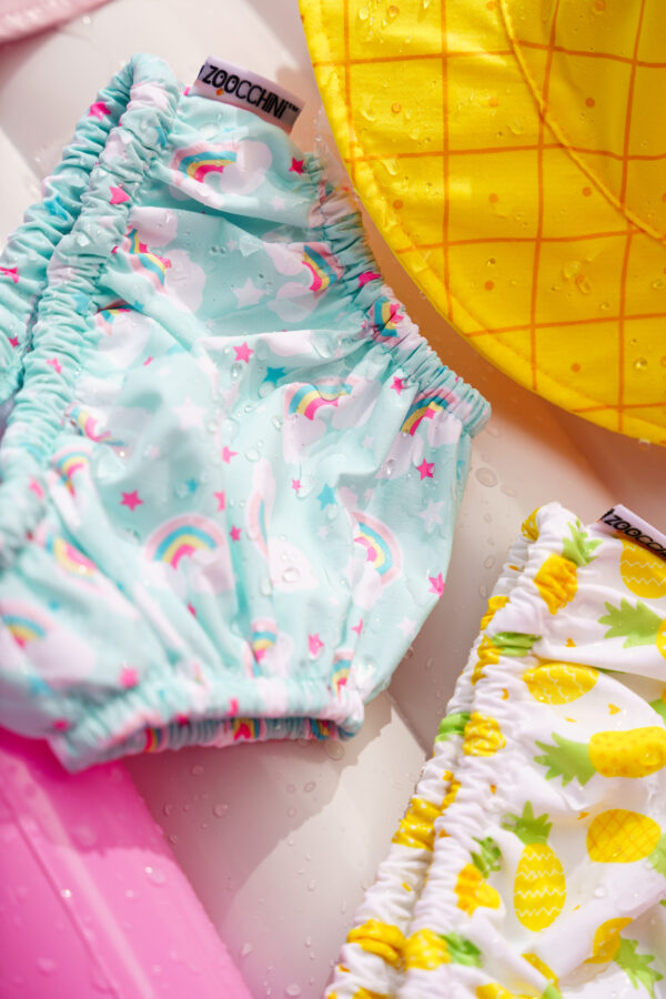 Set Bañador Pañal y Gorro Unicornio - Imagen 2