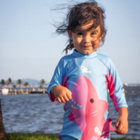 Bañador Suit Bebé Tiburón Rosa - Imagen 5