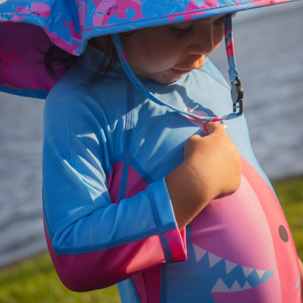 Gorro Bebé Tiburón Rosa - Imagen 6