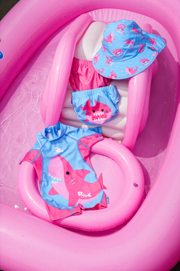 Bañador Suit Bebé Tiburón Rosa - Imagen 3