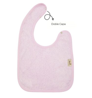 Babero Bebé Doble Silky Lilac