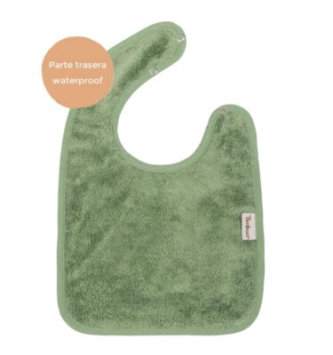 Babero Bebé Waterproof - Aloe green