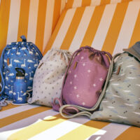 Mochila Saco Gotas Rosas - Imagen 2