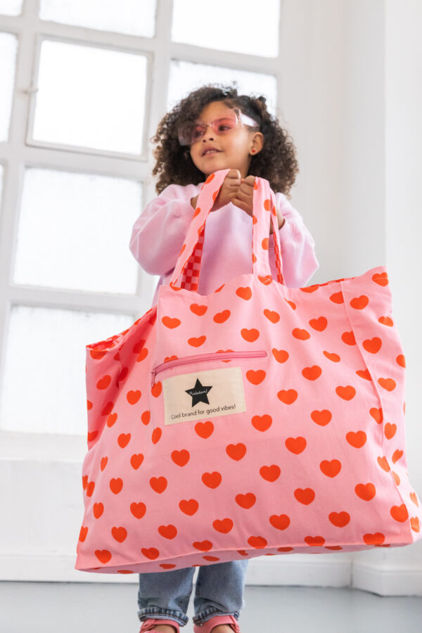 BOLSO REVERSIBLE CORAZONES - Imagen 3