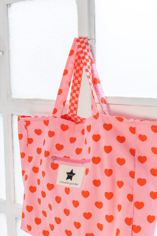 BOLSO REVERSIBLE CORAZONES - Imagen 2