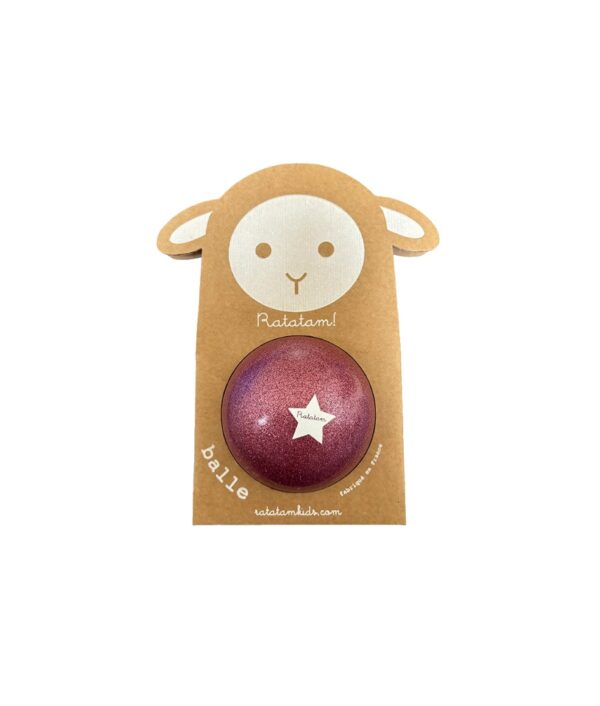 Pelota 10 cm Glitter Rosa
