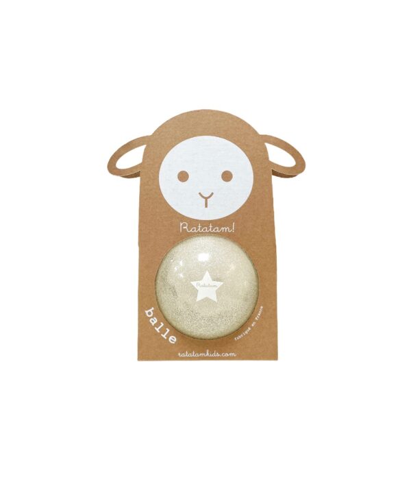Pelota 10 cm Glitter Plata