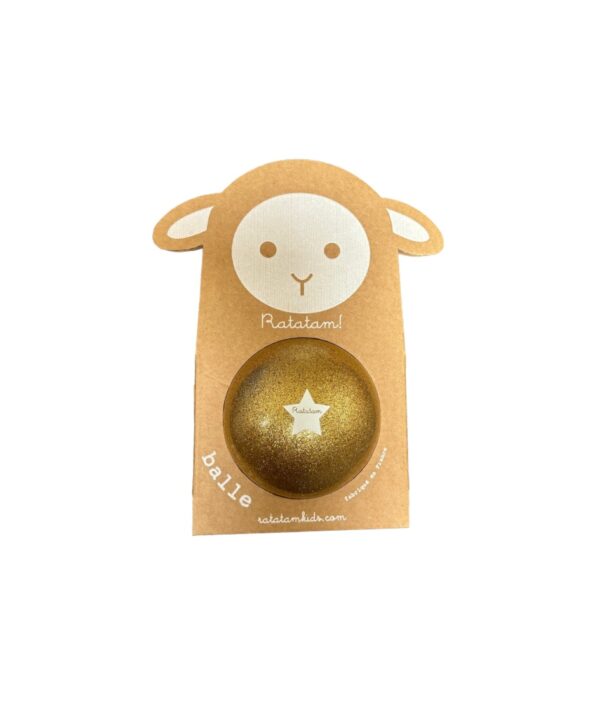 Pelota 10 cm Glitter Dorada