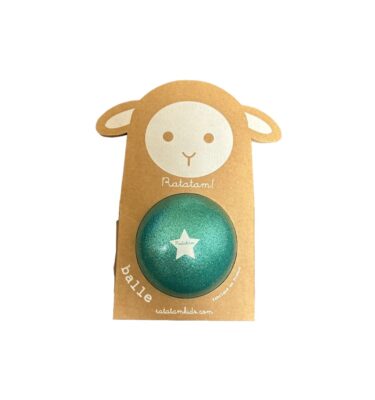 Pelota 10 cm Glitter Verde