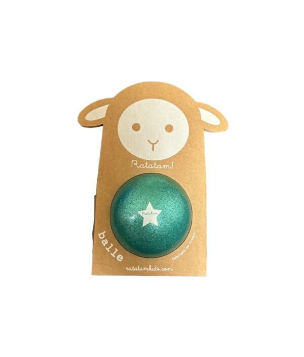 Pelota 10 cm Glitter Verde