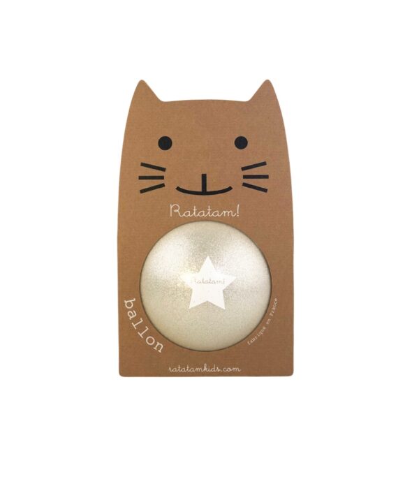 Pelota 15 cm Glitter Plata