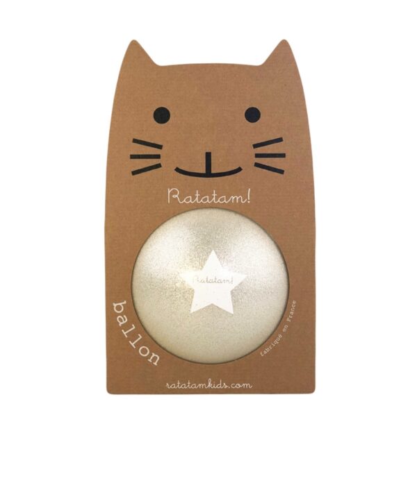 Pelota 22 cm Glitter Plata