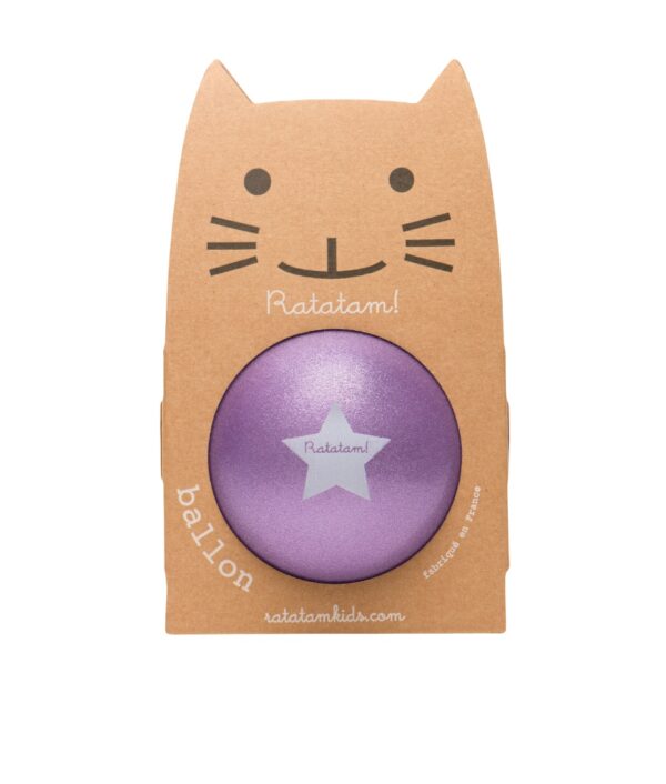 Pelota 22 cm Glitter Púrpura