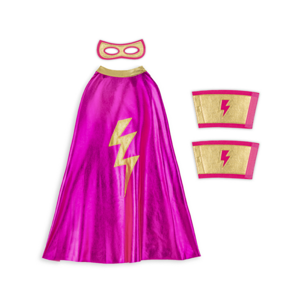 SET SUPERHÉROE ROSA
