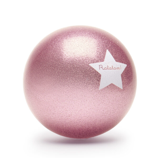 Pelota 15 cm Glitter Rosa - Imagen 4
