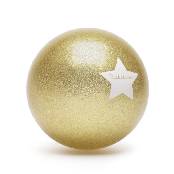 Pelota 22 cm Glitter Dorada - Imagen 7