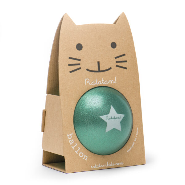 Pelota 22 cm Glitter Verde - Imagen 4