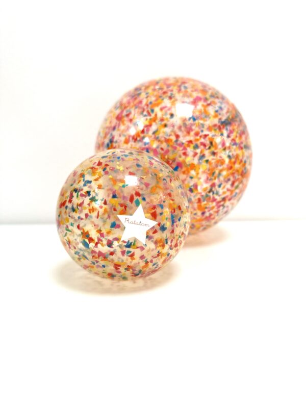 Pelota Confeti Multicolor 10 cm - Imagen 6