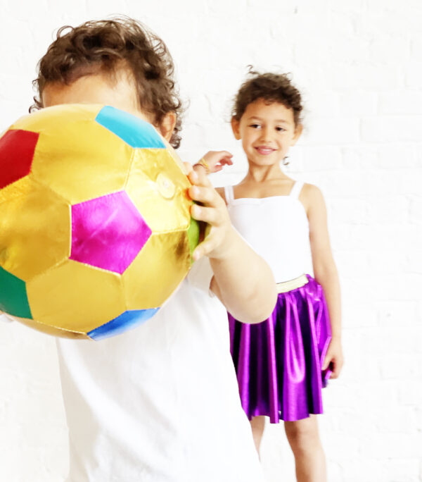 Pelota Tela Multicolor Fútbol - Imagen 2