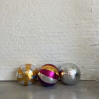 Pelota Tela Circo Dorada - Imagen 5