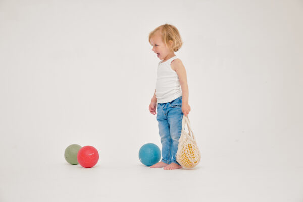 Pelota + bolsa de red azul - Imagen 3