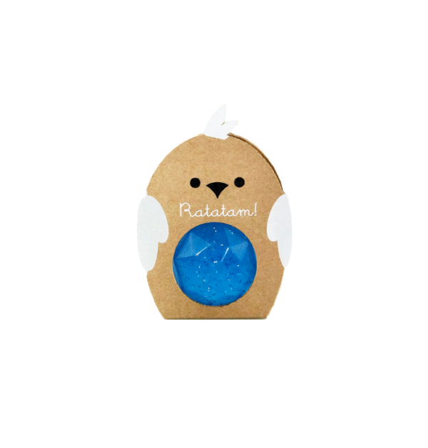 Pelota saltarina pájaro azul