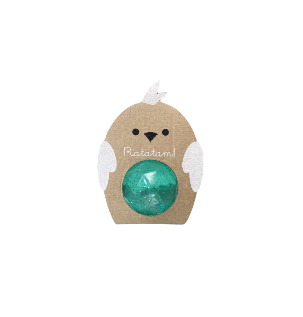 Pelota saltarina pájaro verde
