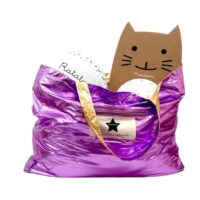 BOLSO REVERSIBLE METALIZADO PÚRPURA/DORADO - Imagen 2