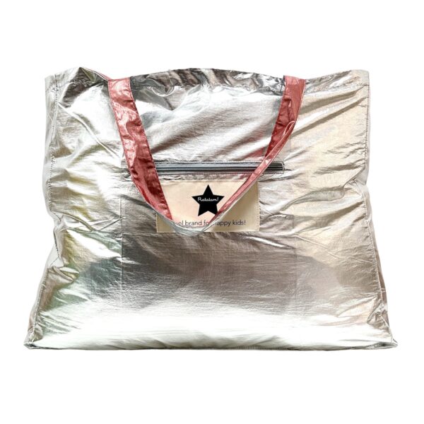BOLSO REVERSIBLE METALIZADO ROSA/PLATA - Imagen 3