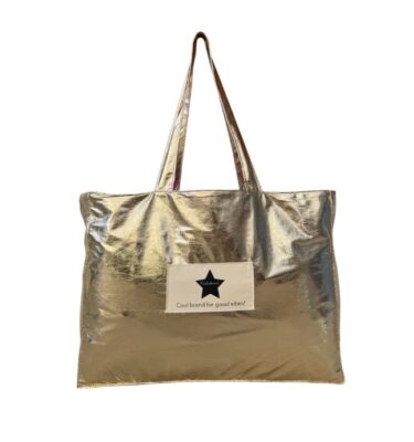 BOLSO METALIZADO DORADO