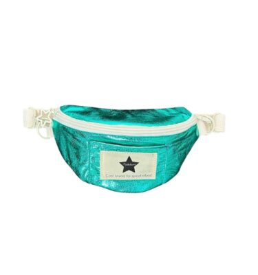 RIÑONERA METALIZADA AZUL