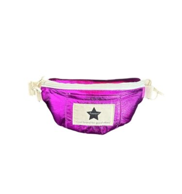 RIÑONERA METALIZADA PÚRPURA