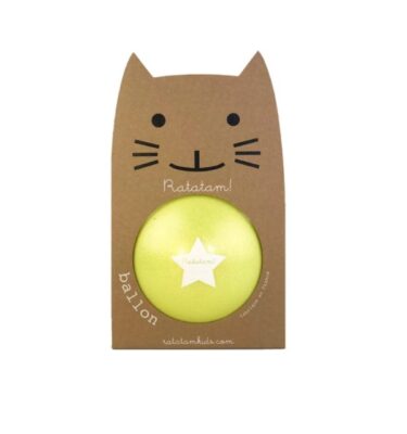 Pelota 15 cm Glitter Amarilla