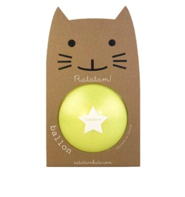 Pelota 22 cm Glitter Amarilla