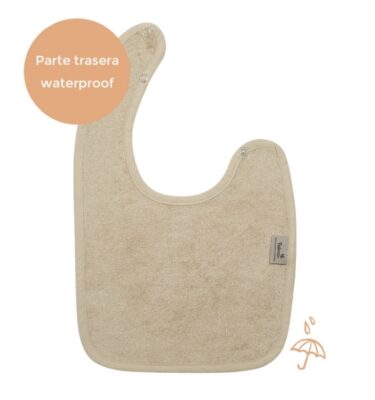 Babero Bebé Waterproof - Frosted Almond