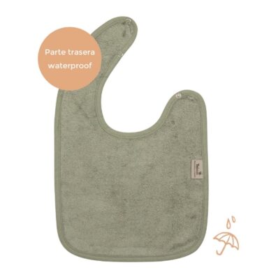 Babero Bebé Waterproof - Whisper Green