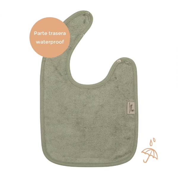 Babero Bebé Waterproof - Whisper Green