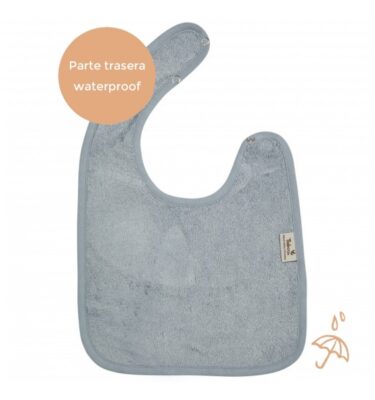 Babero Bebé Waterproof - Moon Blue